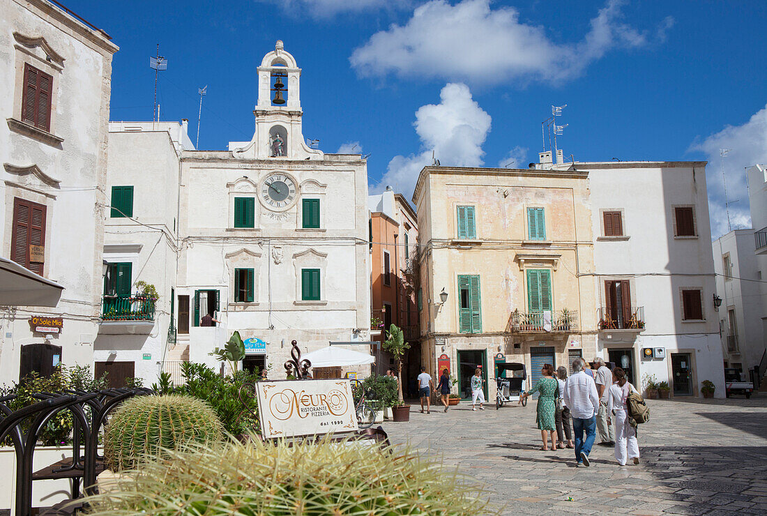 Altstadt von Polignano A Mare an der Adria, Provinz Bari, Region Apulien, Italien, Europa