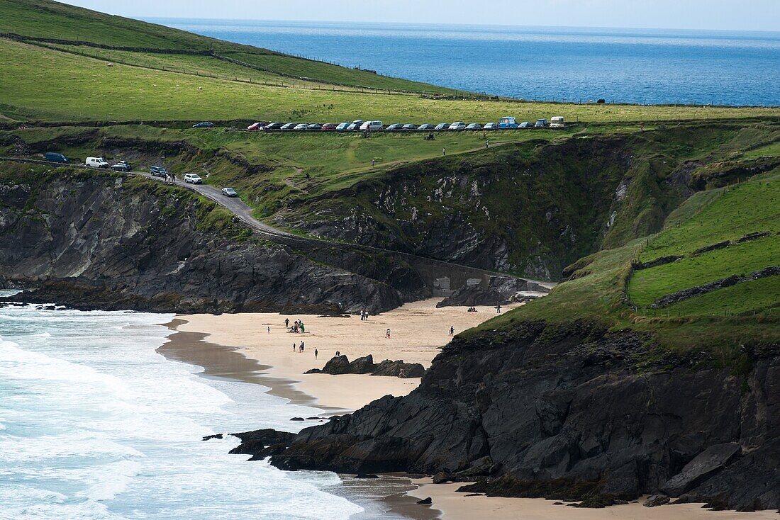 Slea Head with Coumeenoule Beach, Dingle Peninsula, Co  Kerry, Republic of Ireland