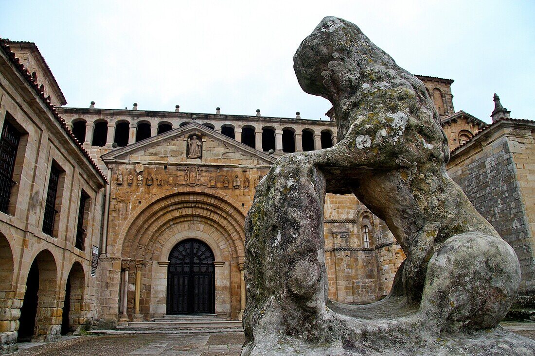 Romanesque collegiate church, Santillana del Mar, Cantabria, Spain