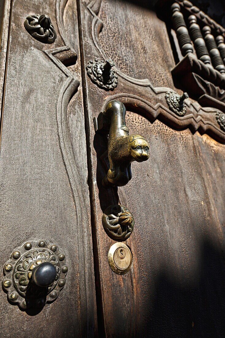 old door in antigua. guatemala