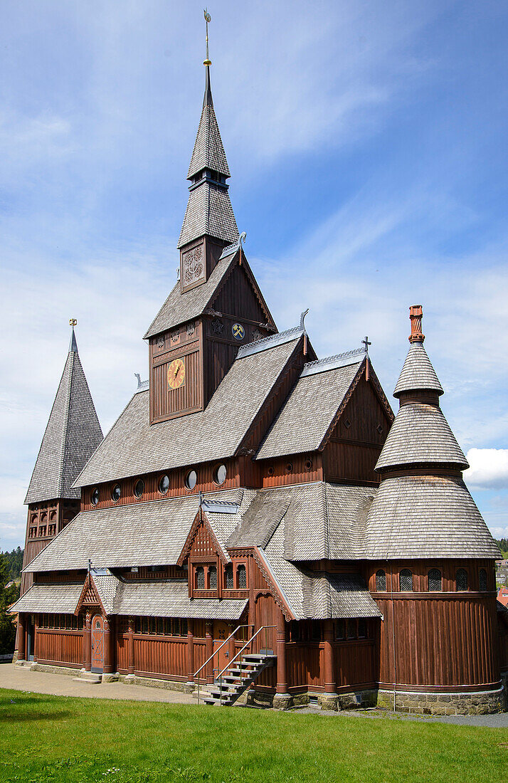 Stavechurch in Hahnenklee, Harz, Lower-Saxony, Germany, Europe