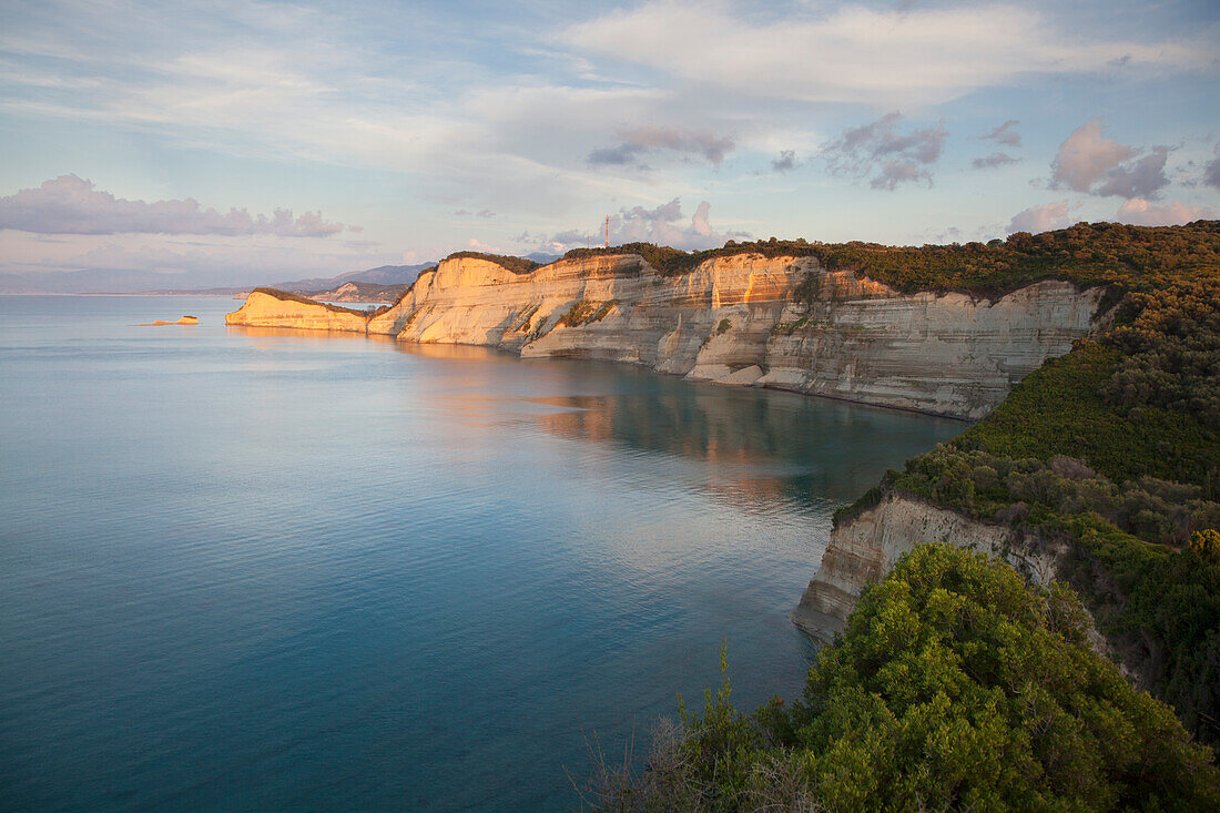 Rocky coast at Cape Drastis, near Peroulades / Sidari, Corfu island, Ionian islands, Greece