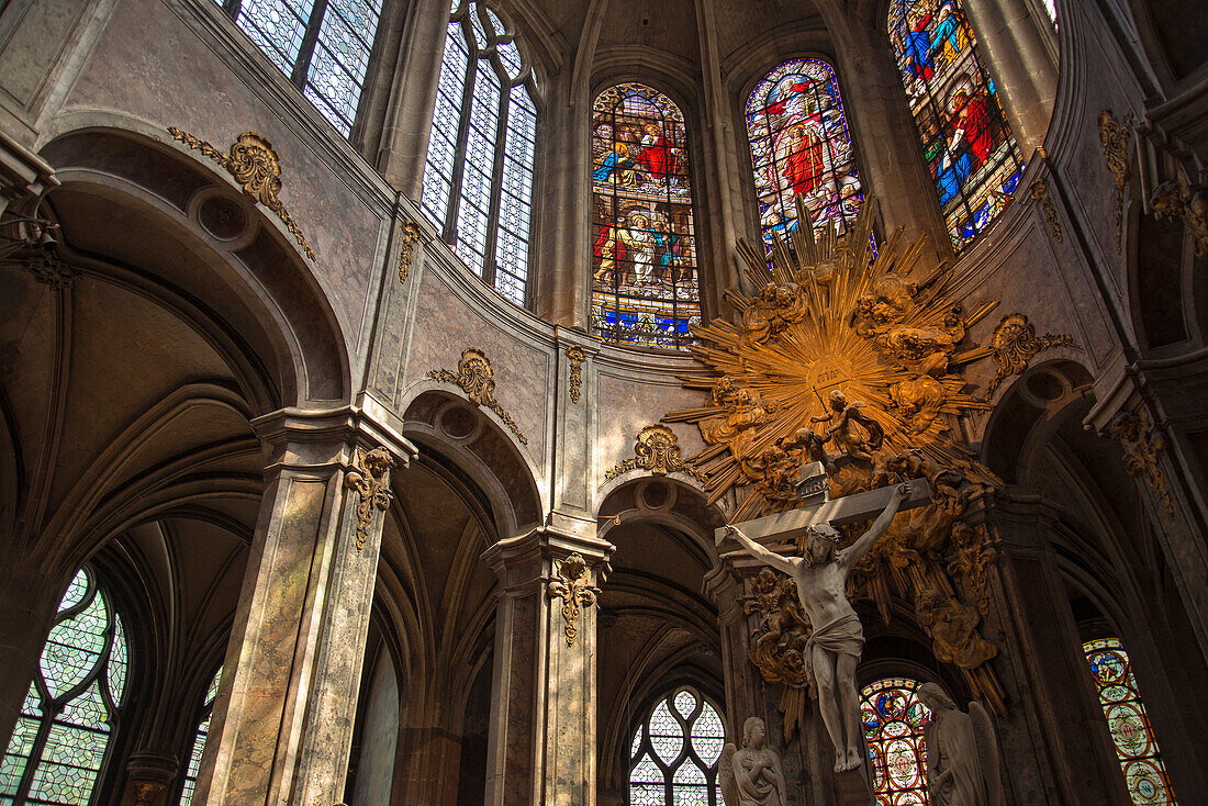 Kirche Sain Merri, Innenansicht, Paris, Frankreich, Europa