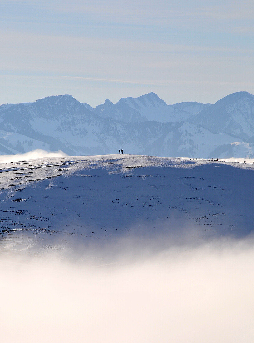 am Wandberg über Kaiserwinkl, Winter in Tirol, Österreich