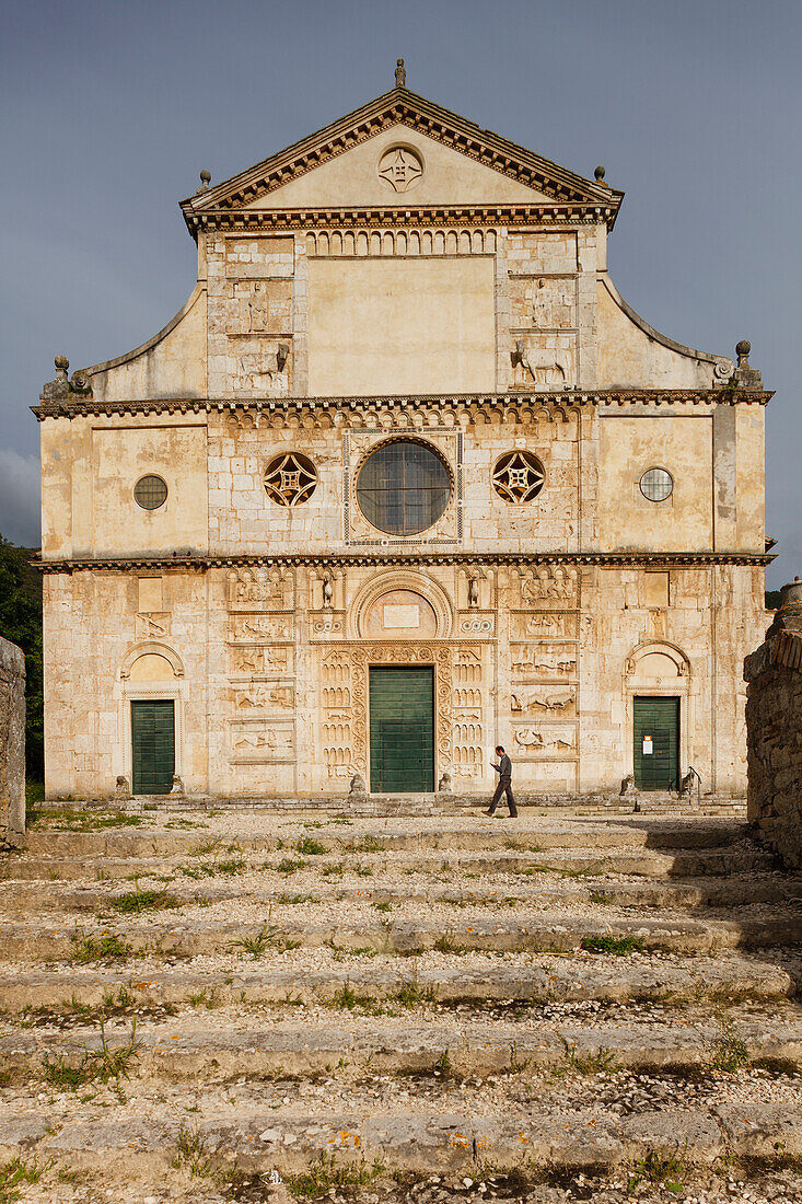 San Pietro fuori le Mura, church near Spoleto, St. Francis of Assisi, Via Francigena di San Francesco, St. Francis Way, Spoleto, province of Perugia, Umbria, Italy, Europe