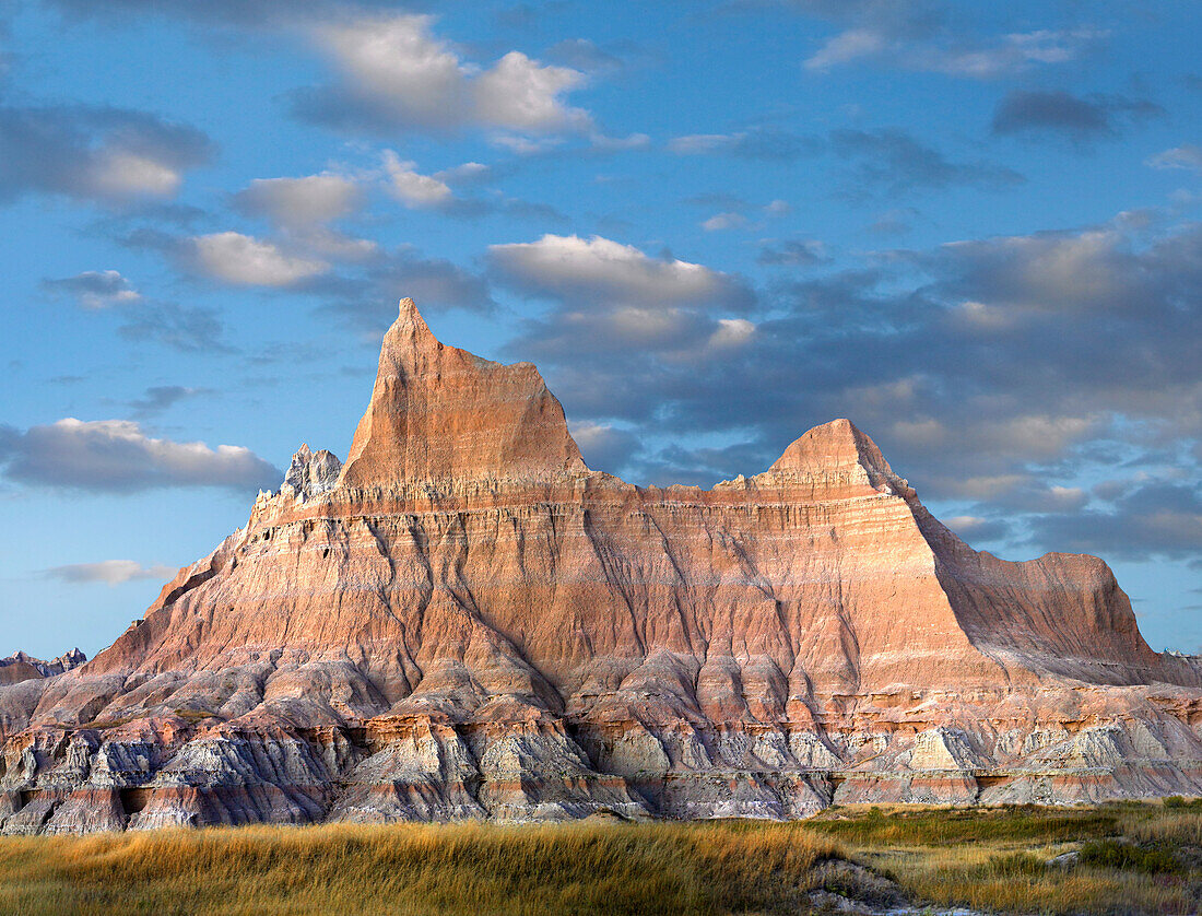 Sandstone striations and erosional features, Badlands National Park, South Dakota