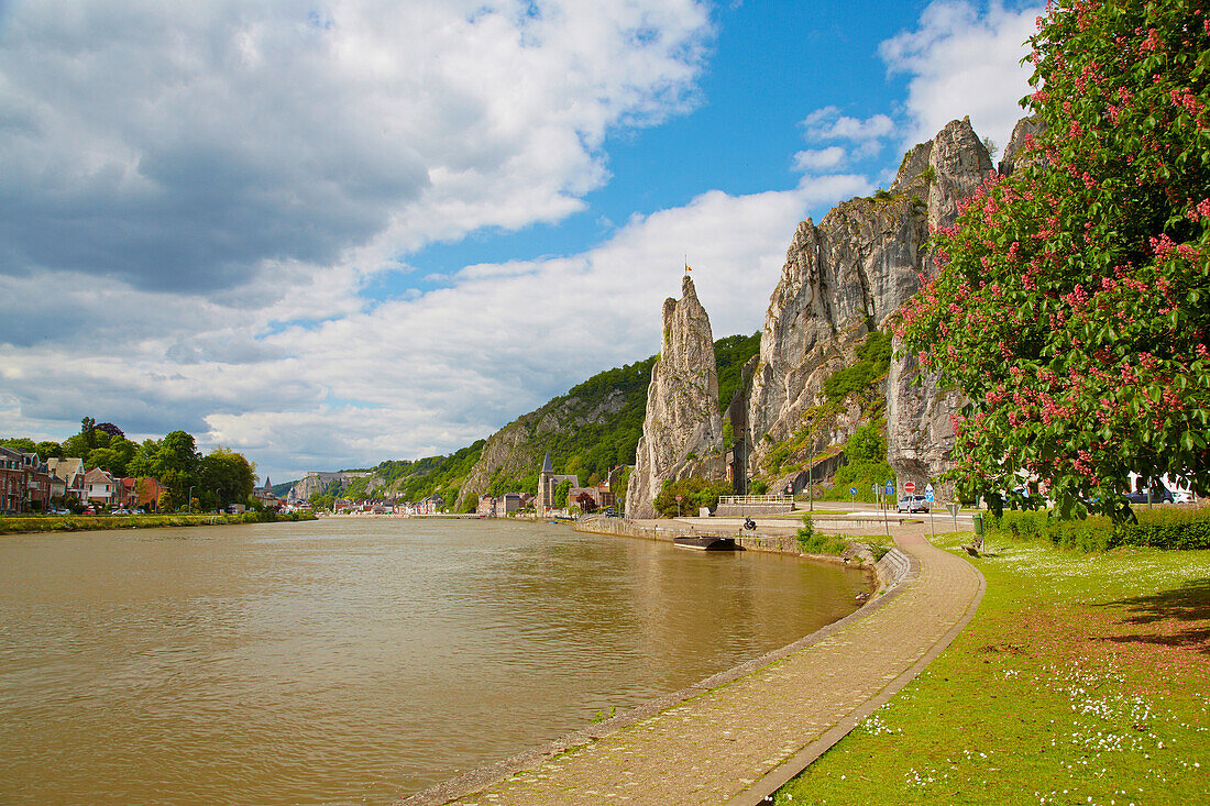 Rocher Bayard, Bayard Rock, Dinant, Meuse, Maas, Vallée de Meuse, Haute Meuse Dinantaise, Wallonia, Belgium, Europe