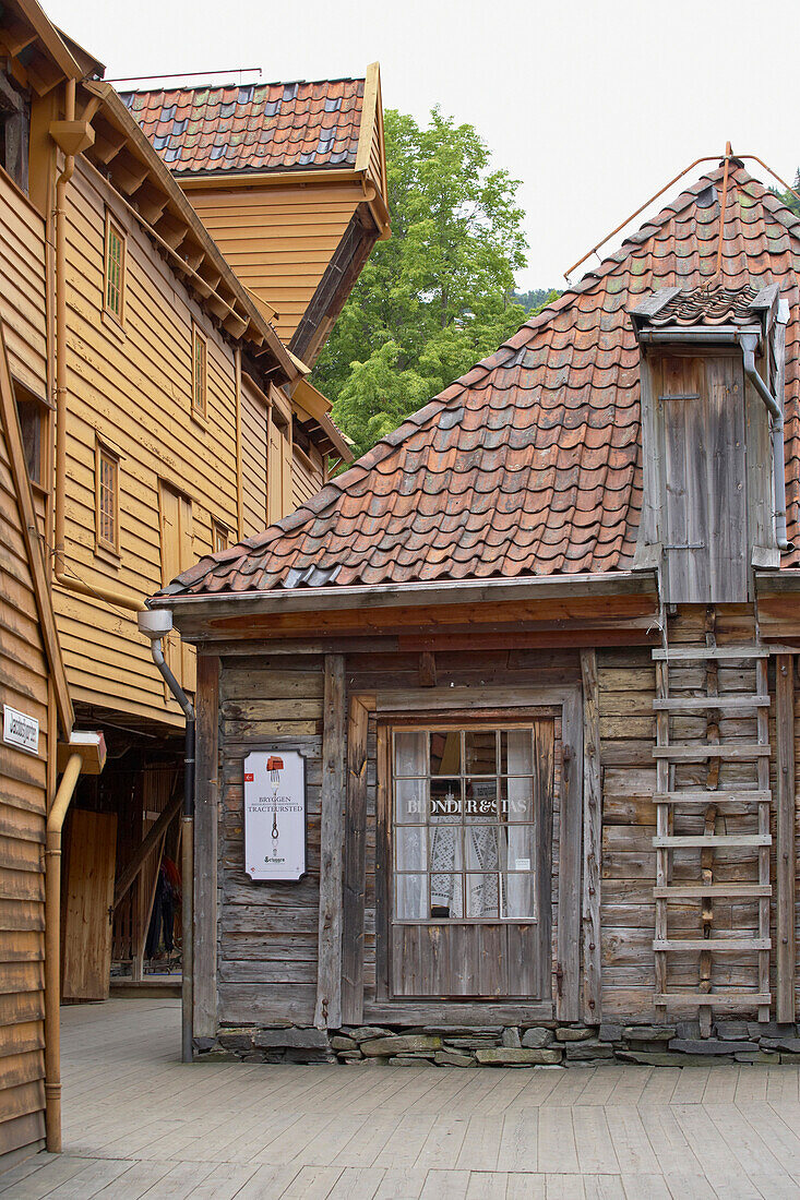 Storehouse of the, Hanseatic League, Bryggen, Bergen, Province of Hordaland, Vestlandet, Norway, Europe