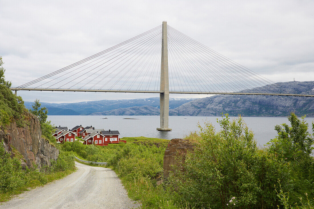 Helgeland Bridge near Sandnessjoen, Helgeland, Province of Nordland, Nordland, Norway, Europe