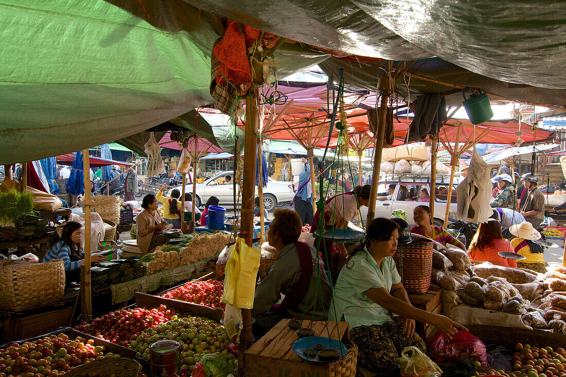 At the market at Taunggyi, Shan State, Myanmar, Burma