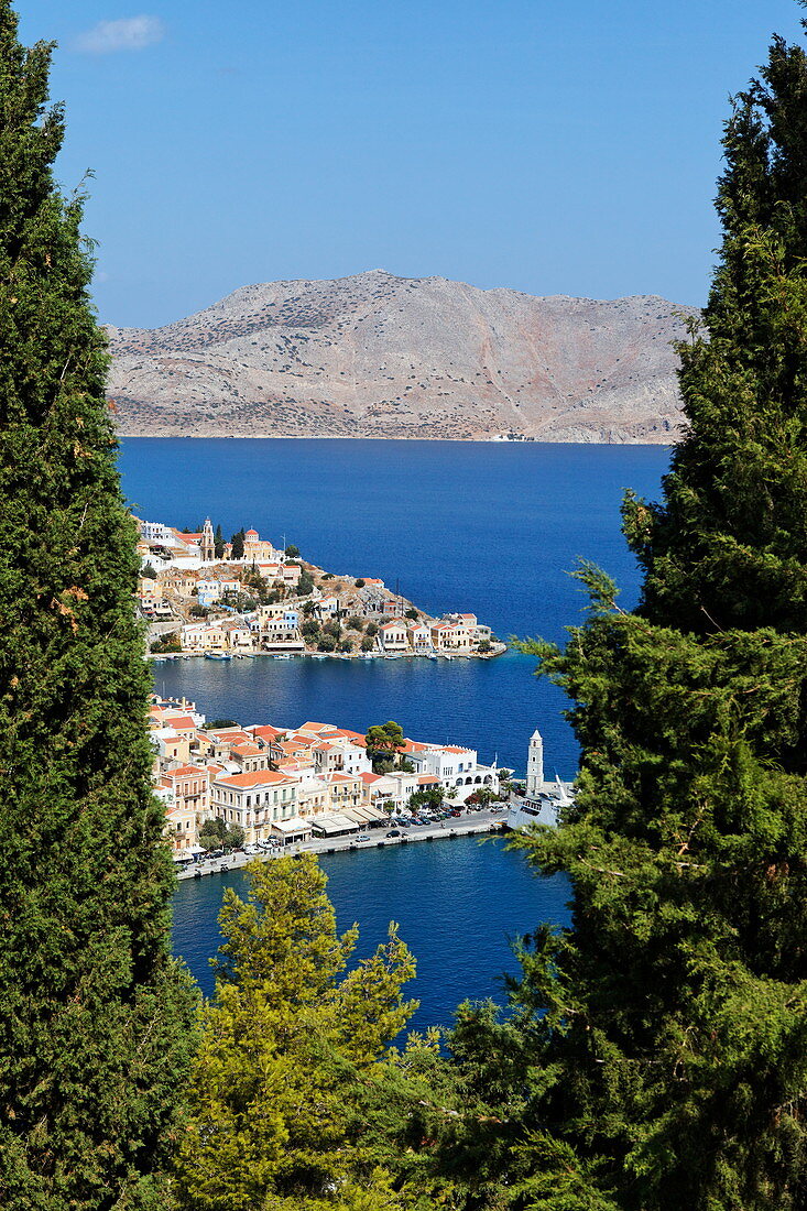 Gialos harbour, Symi Town, Symi, Dodecanese, South Aegean, Greece