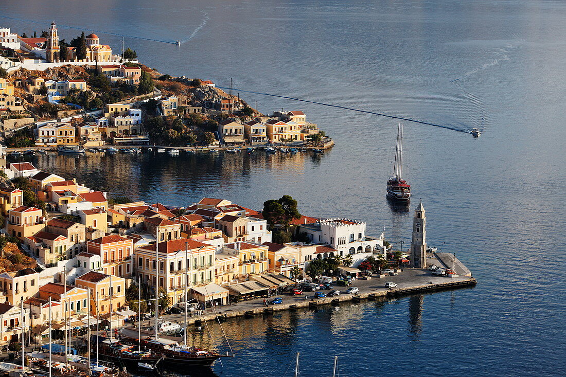 Gialos harbour, Symi Town, Symi, Dodecanese, South Aegean, Greece