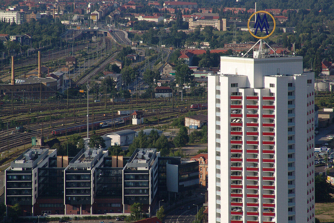 Hochhaus, Leipzig, Sachsen, Deutschland