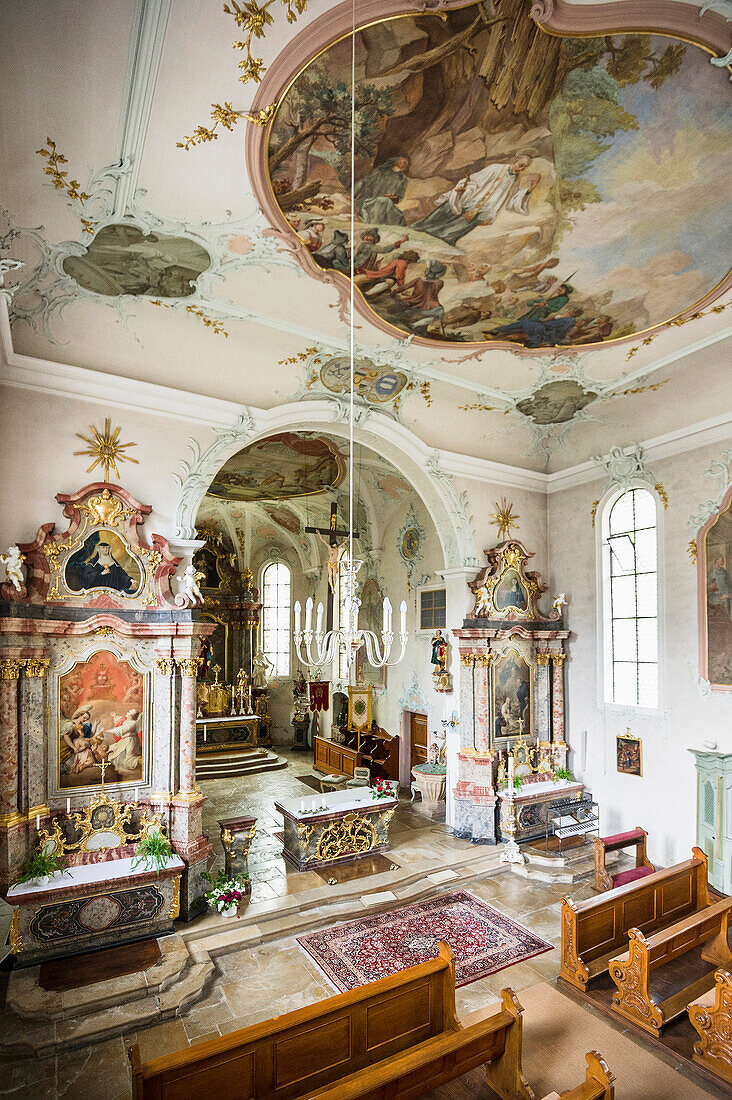 Benedictine abbey St. Ulrich, Bollschweil near Freiburg im Breisgau, Black Forest, Baden-Wuerttemberg, Germany