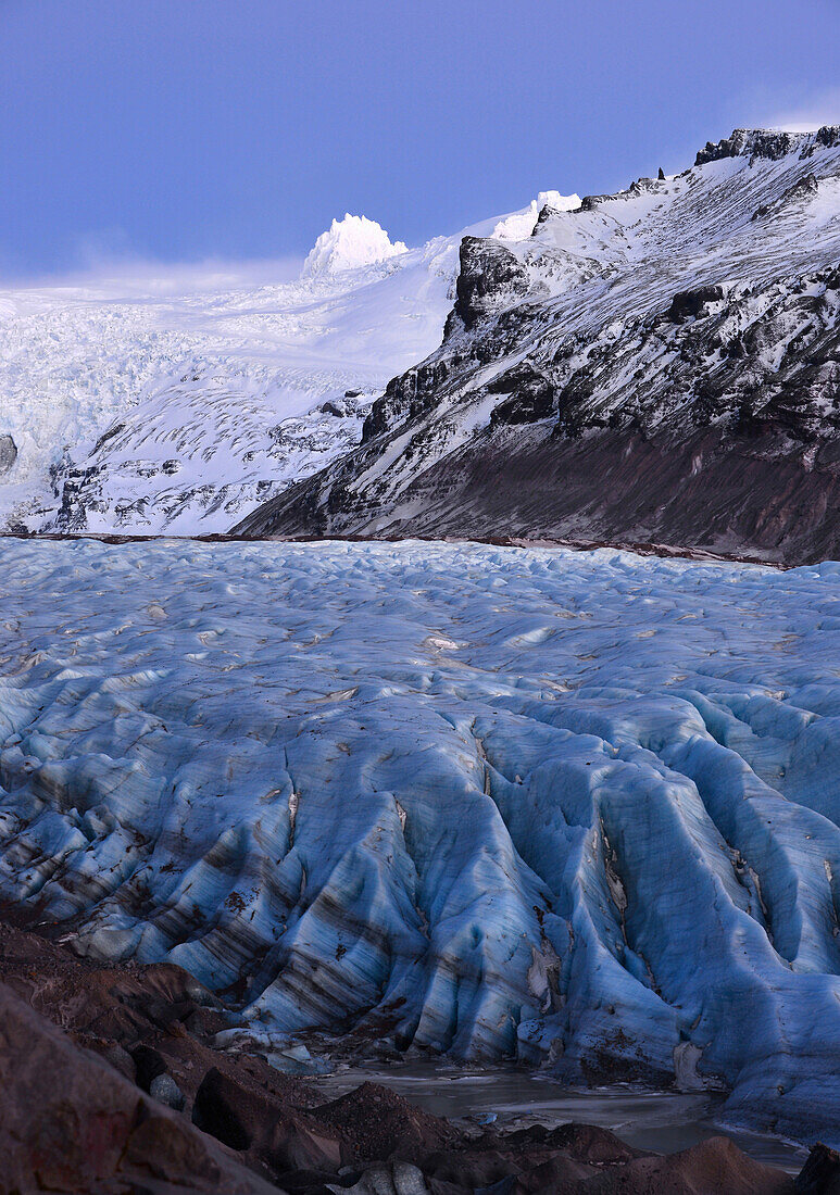 Svinafells-Gletscher im Vatnajökull Nationalpark, Südisland, Island