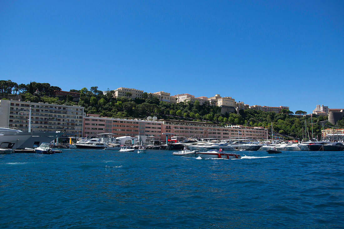 Fürstenpalast, Monaco Ville, Port Hercule, Monaco, Monte Carlo, Côte d´Azur, Frankreich, Europa