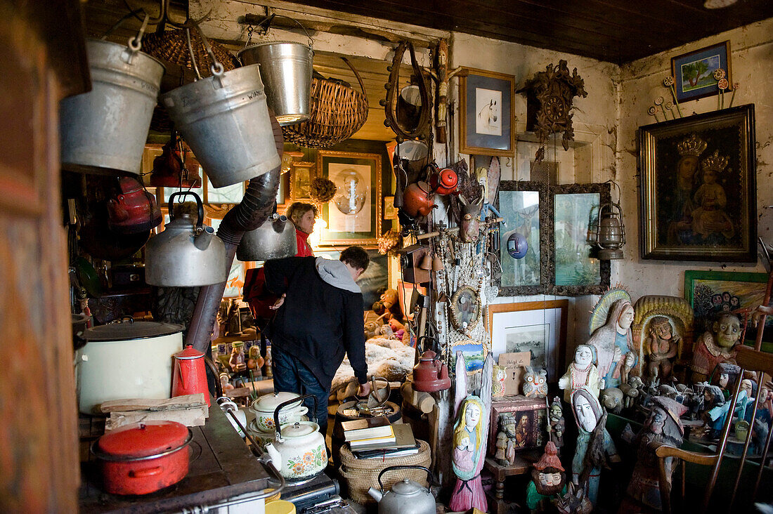 House filled with collection of art and everyday objects, Poland