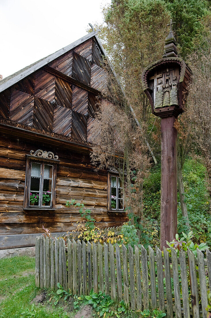 Wooden house, Nowogrod, Biebrza National Park, Podlaskie Voivodeship, Poland