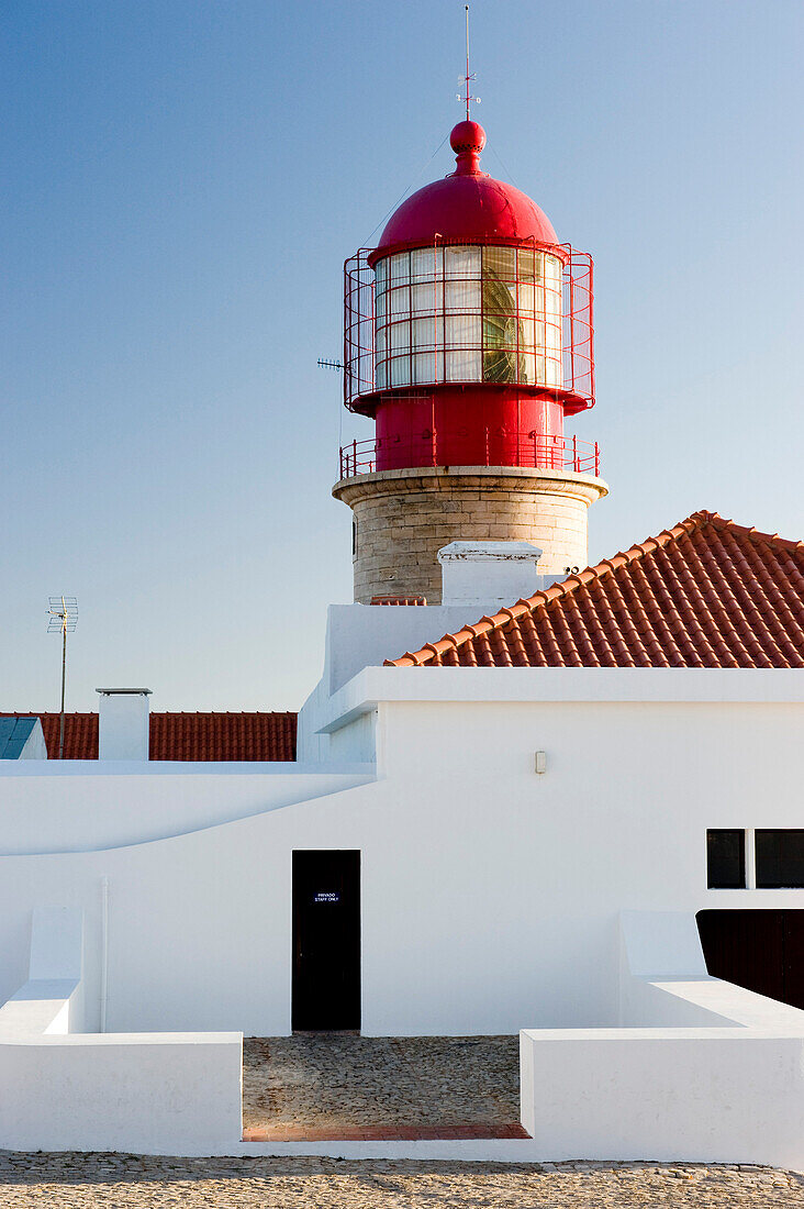 Leuchtturm am Cabo de Sao Vicente, Sagres, Algarve, Portugal