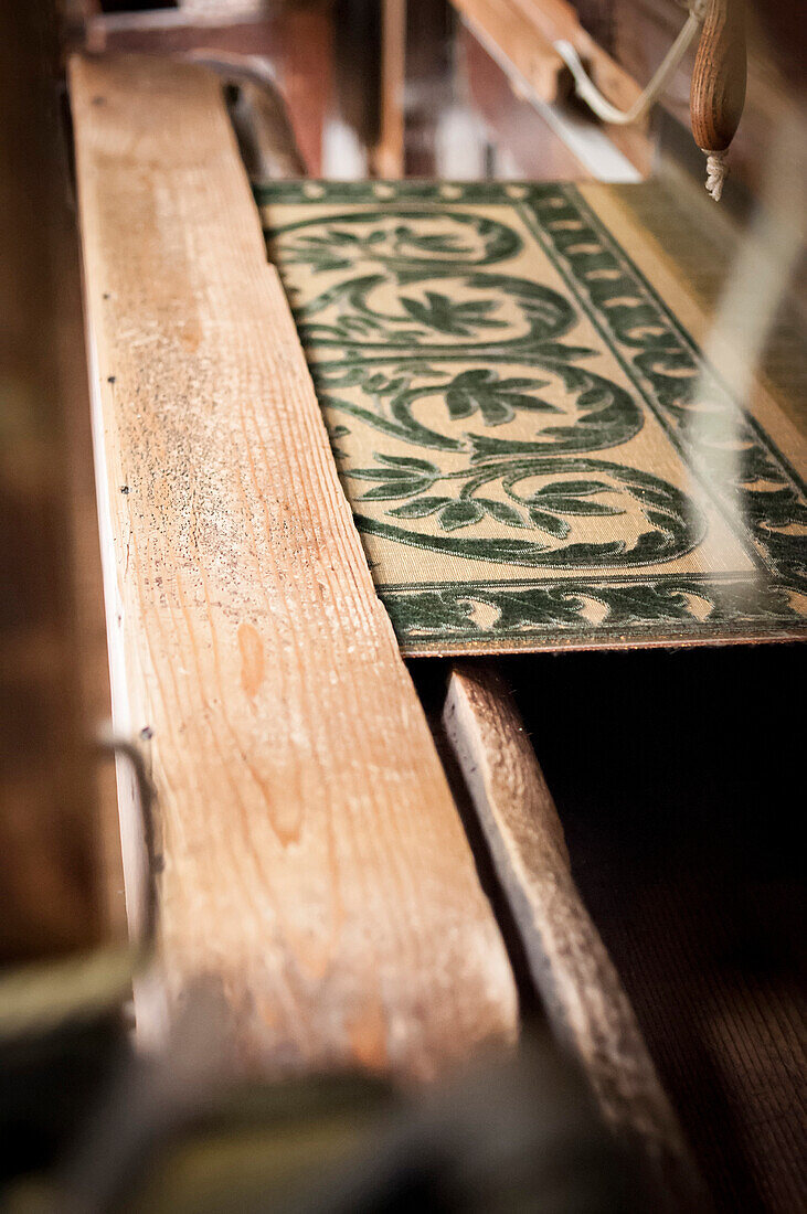 Traditional brocade weaving, Venice, Veneto, Italy