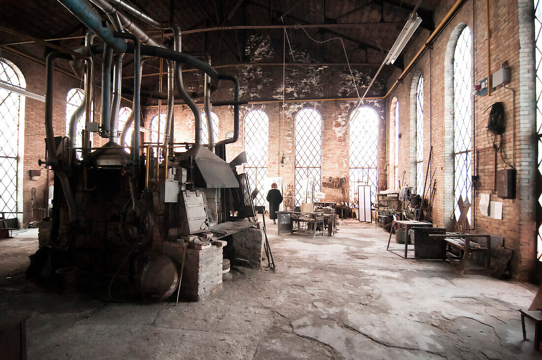 Glass foundry, Murano, Venice, Veneto, Italy