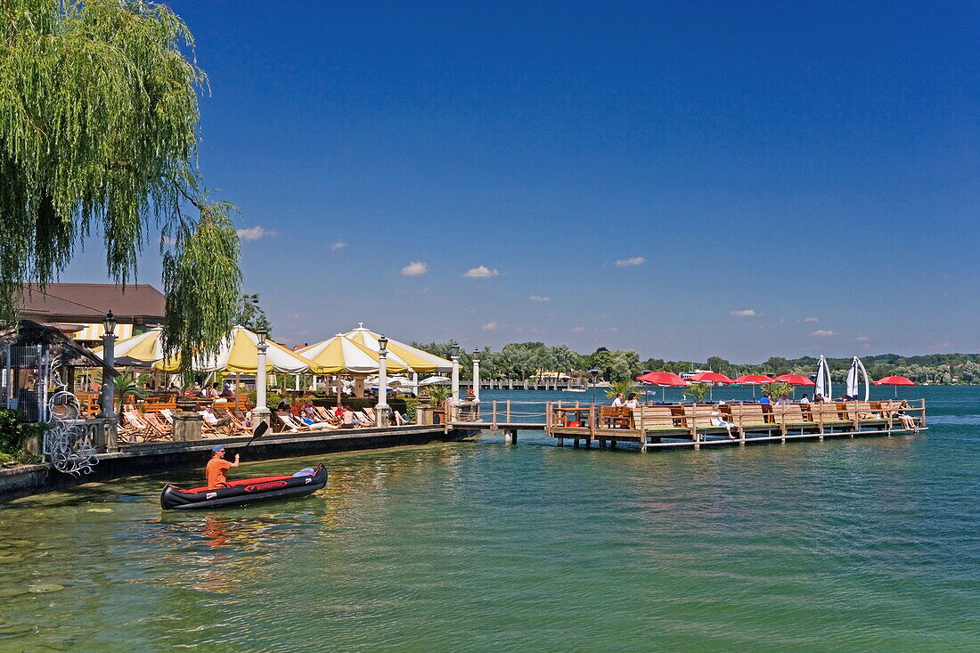 Undosa Strandbar, Starnberg, Starnberger See, Oberbayern, Bayern, Deutschland