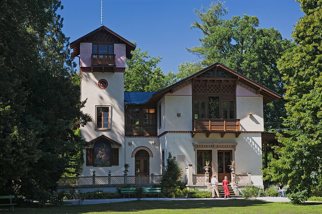 Casino, Roseninsel, Feldafing, Starnberger See, Upper Bavaria, Bavaria, Germany