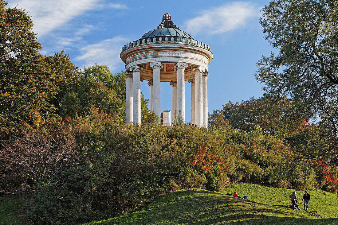 Monopteros, Englischer Garten, München, Oberbayern, Bayern, Deutschland