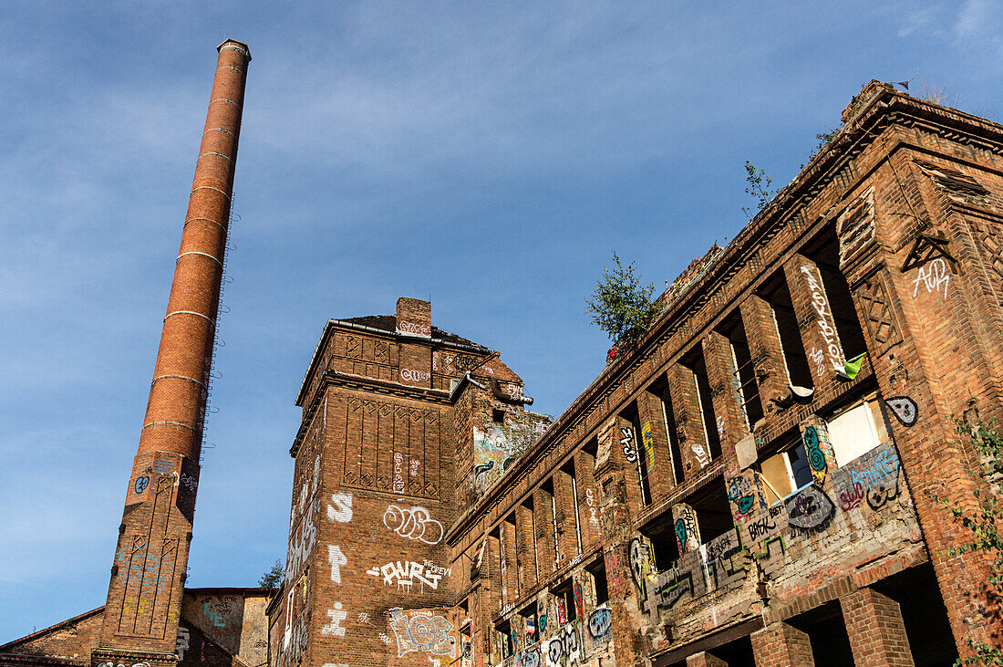 Ruin near the river Spree, Kreuzberg, Berlin, Germany