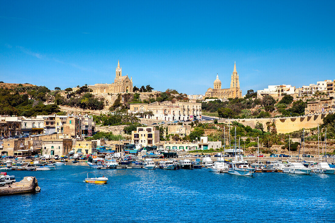 Fischerhafen von Mgarr, Insel Gozo, Malta