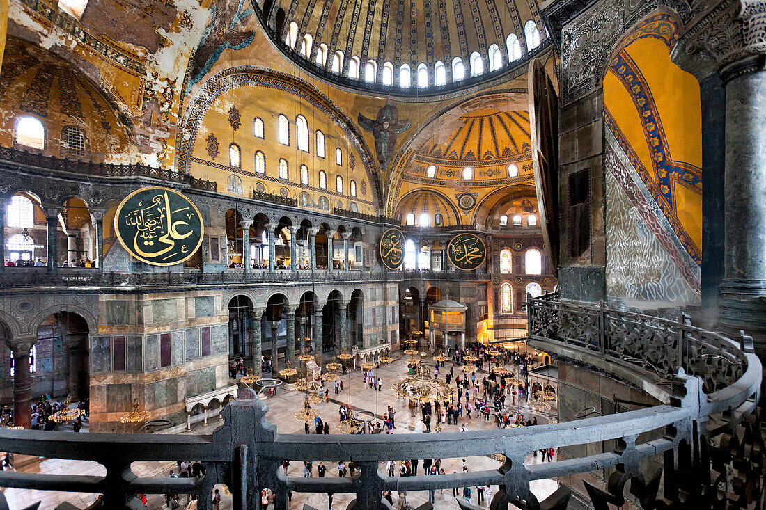 Innenansicht, Hagia Sophia, Istanbul, Türkei