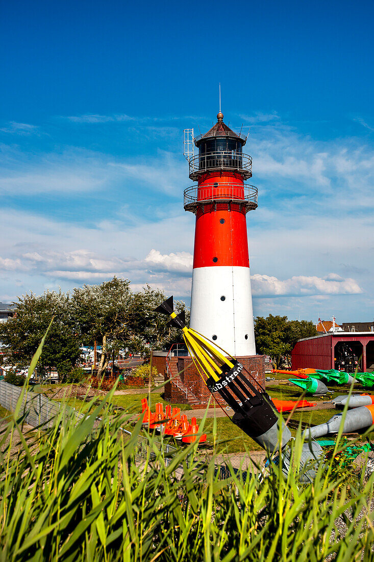 Lighthouse, Buesum, Dithmarschen, North Sea coast, Schleswig-Holstein, Germany