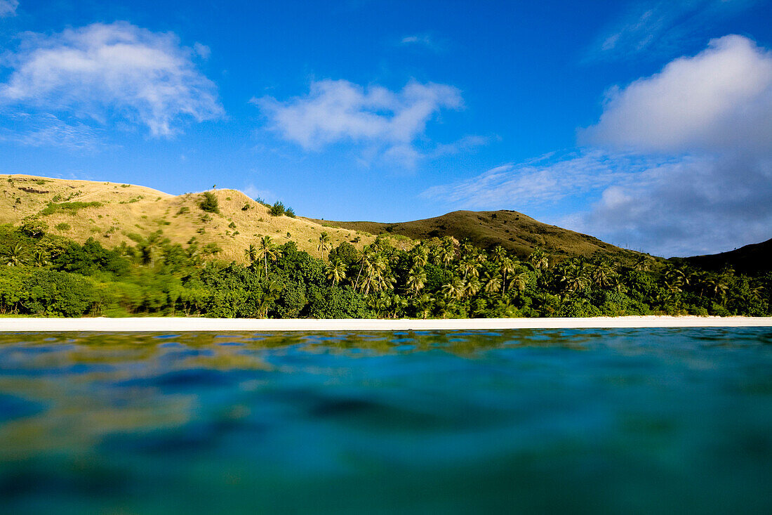 Clouds pass over the rolling hills of the island of Nacula, Fiji Malakati, Nacula, Fiji