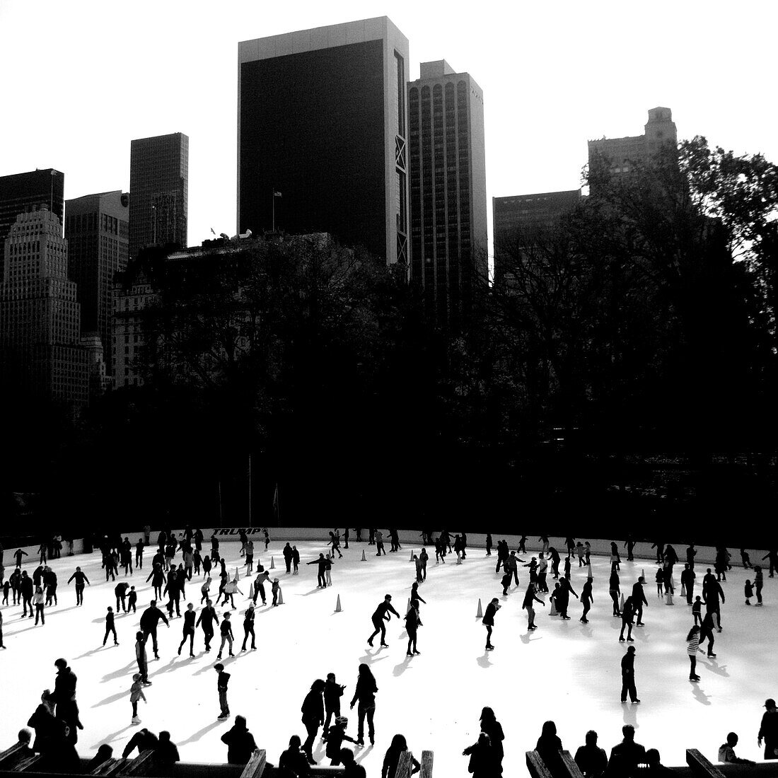 Ice skating in NYC., New York City, NY, USA