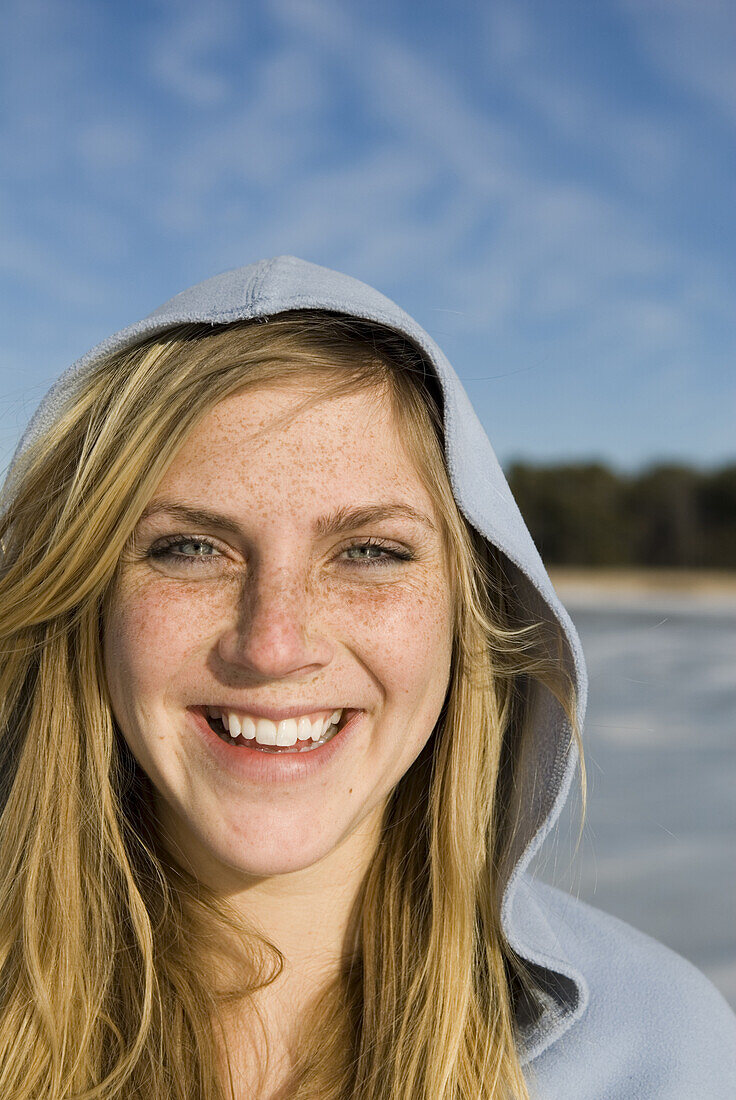 Portrait of a woman outdoors Scarborough, Maine, United States