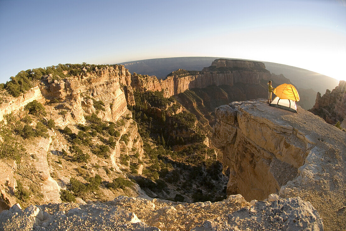 Tent on North Rim, Grand Canyon Arizona, United States