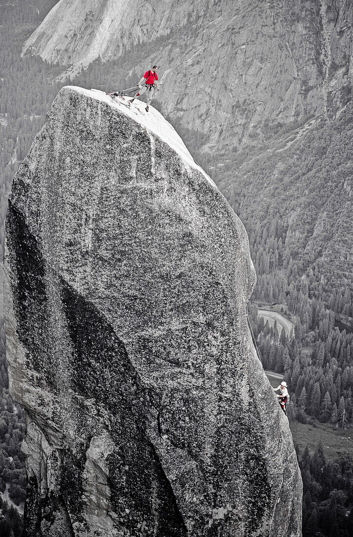 Rock climber, Yosemite, California Yosemite National Park, California, USA