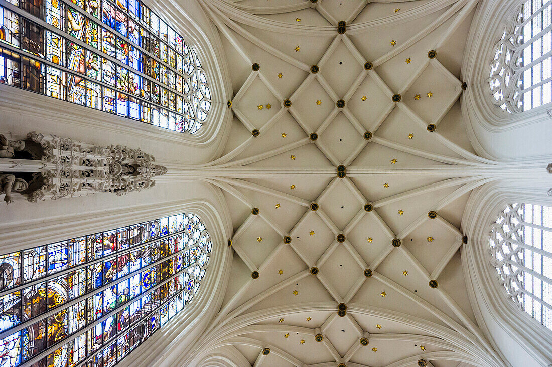 Gewölbe, Kathedrale St. Michael und St. Gudula, Brüssel, Belgien