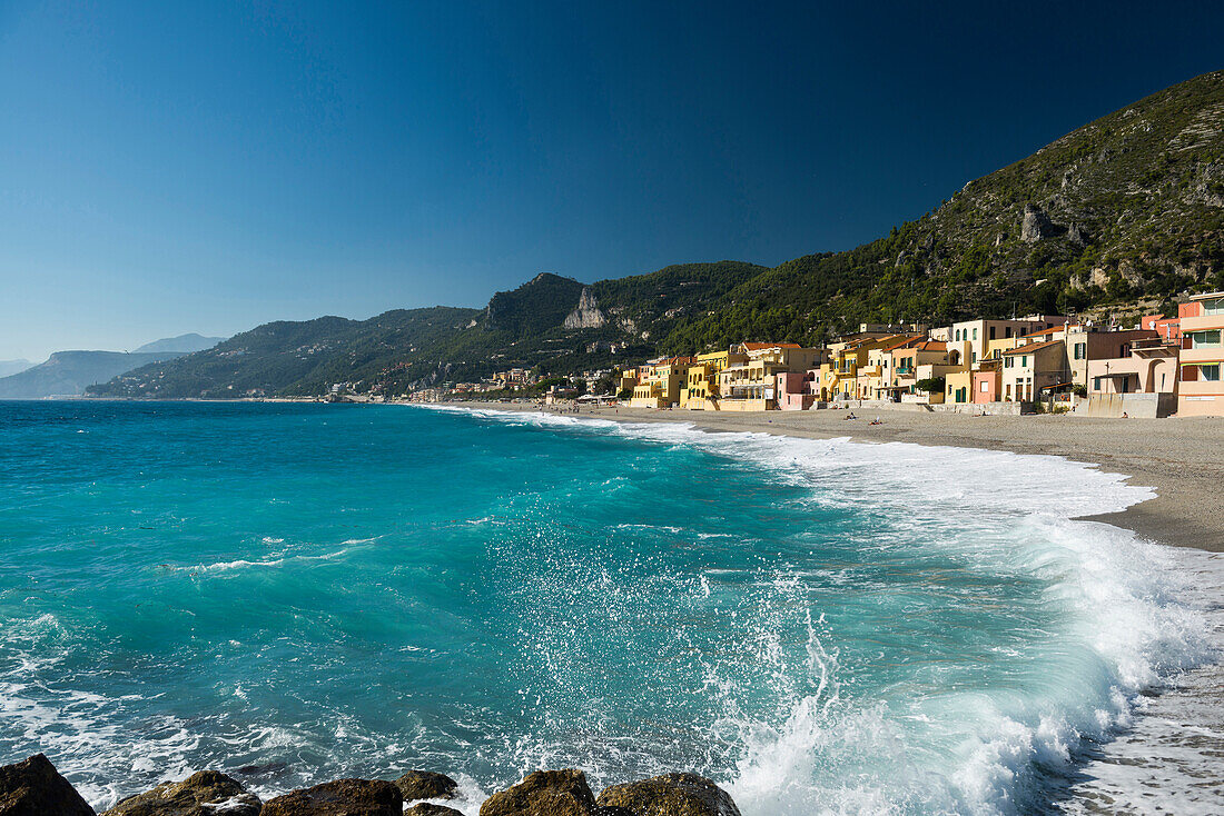 Beach, Varigotti, Finale Ligure, Province of Savona, Liguria, Italy