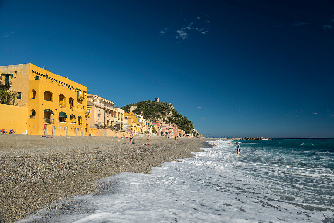 Beach, Varigotti, Finale Ligure, Province of Savona, Liguria, Italy