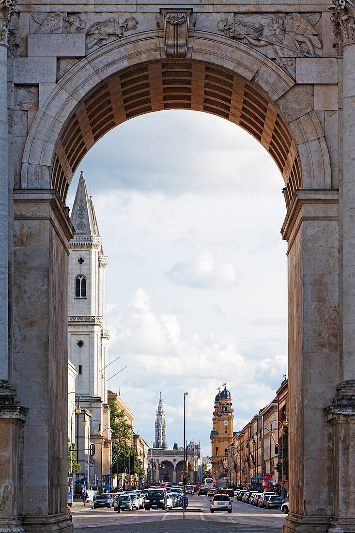 Siegestor, Maxvorstadt, Munich, Upper Bavaria, Bavaria, Germany