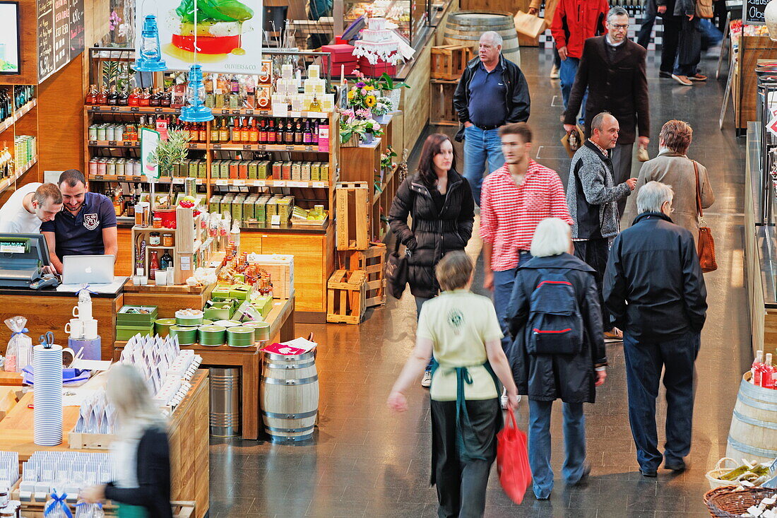 Einkaufen in der Schrannenhalle, München, Oberbayern, Bayern, Deutschland