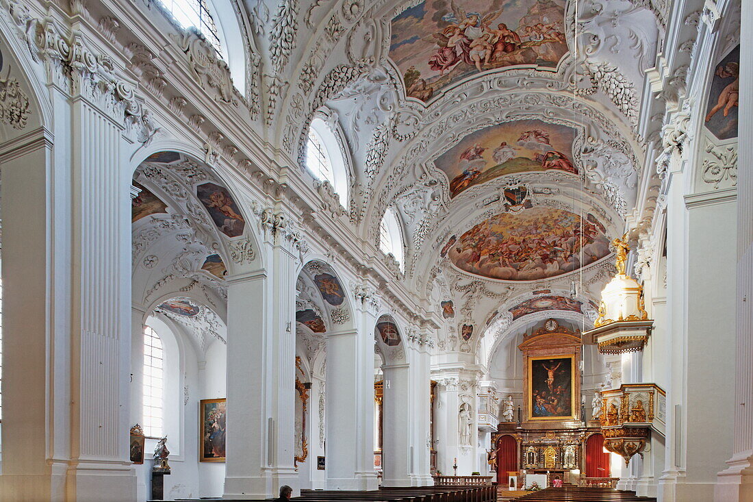 Pfarrkirche St. Quirin, Tegernsee, Oberbayern, Bayern, Deutschland