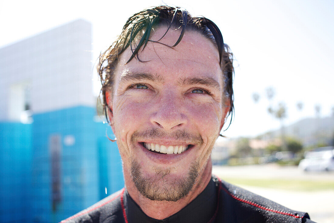 Portrait of male surfer San Diego, CA, USA