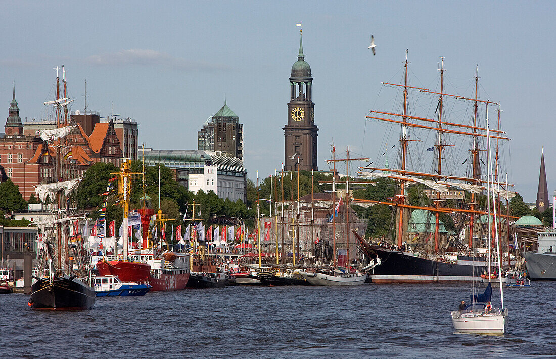 Harbour anniversary and Hamburg landmarks, Der Michel, Hamburg, Germany