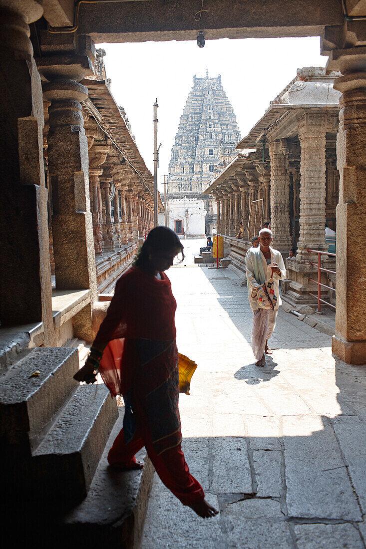 Virupaksha-Tempel, Hampi, Karnataka, Indien