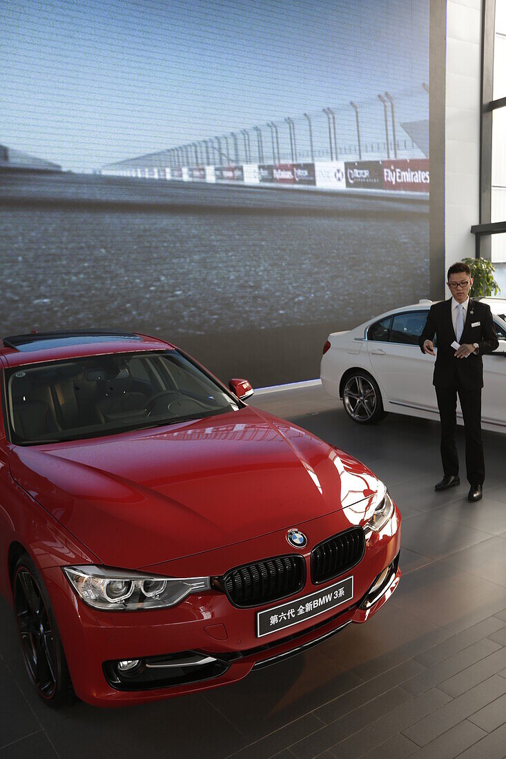 Showroom of a car dealer, Beijing, China