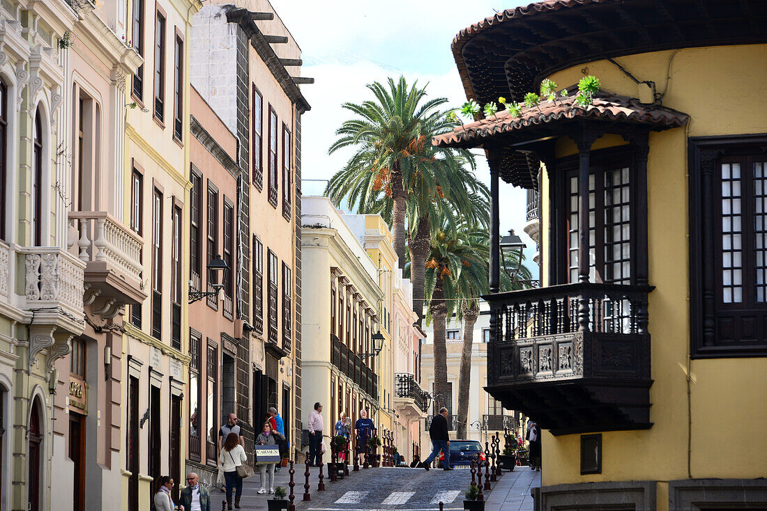 Street scenery, La Orotava, Tenerife, Canary Islands, Spain