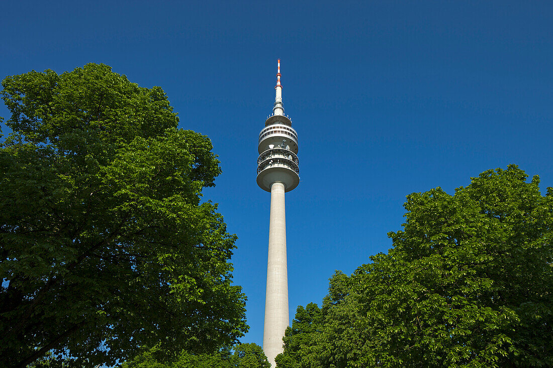 Olympia tower, Munich, Upper Bavaria, Bavaria, Germany