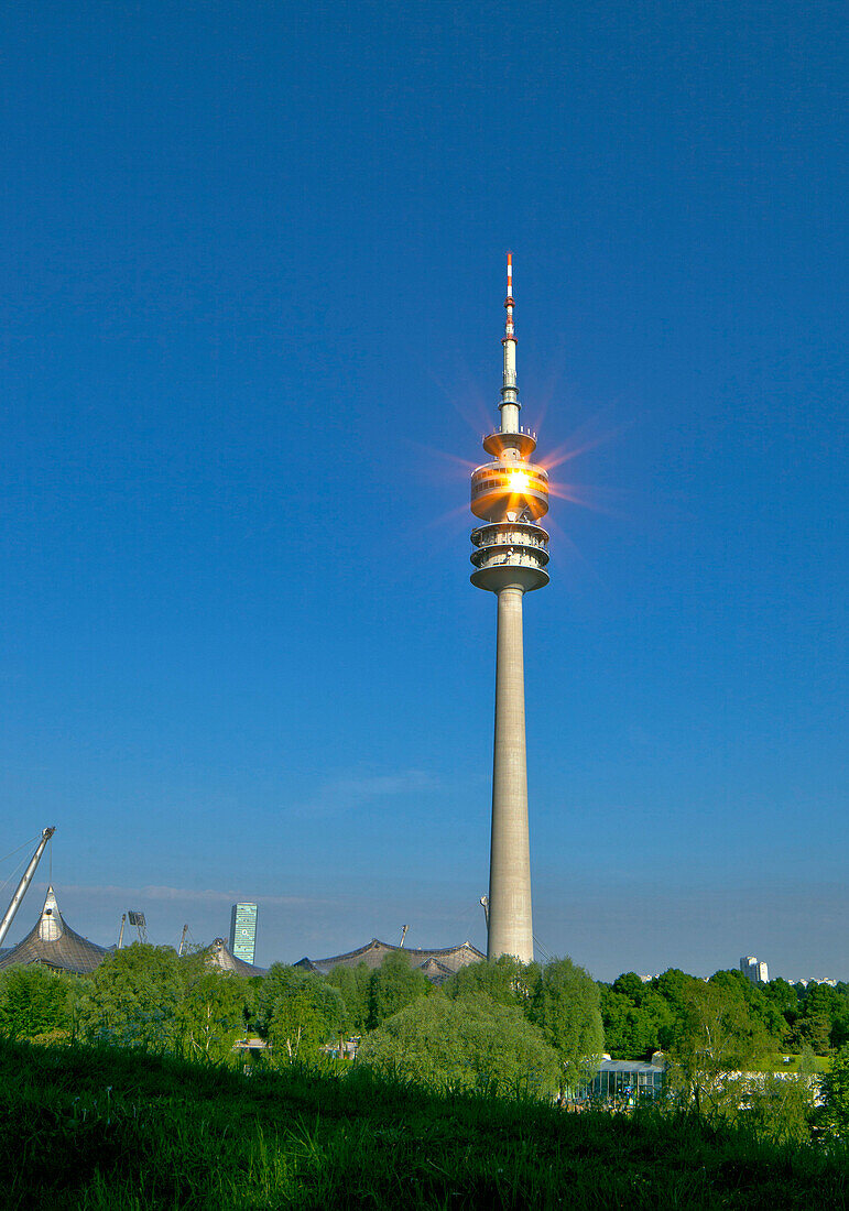 Olympia tower, Munich, Upper Bavaria, Bavaria, Germany